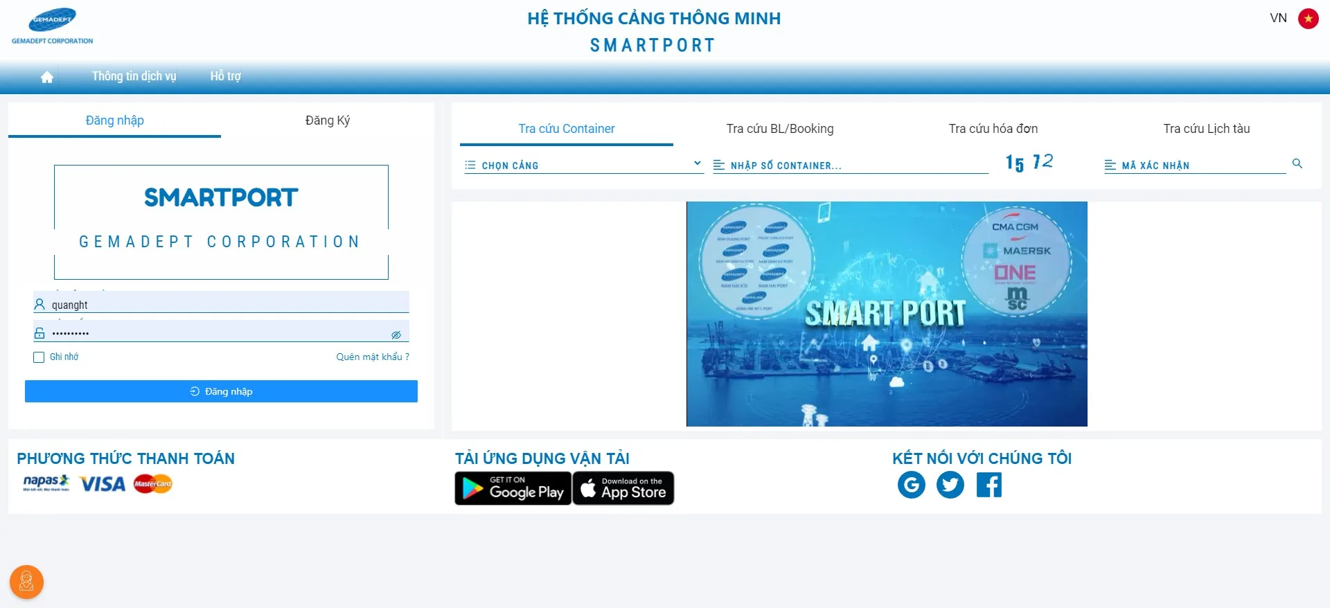 Gemadept “SmartPort”, kết nối số hóa chuỗi hệ thống Cảng